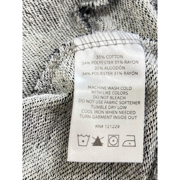 Steve Madden Gray Cowl Neck Pullover Sweatshirt Thumbholes Pocket Small - Picture 9 of 9